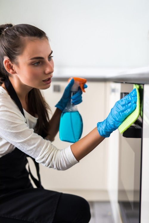 smiling-young-woman-housewife-cleaning-furniture-kitchen smiling-young-woman-housewife-cleaning-furniture-kitchen